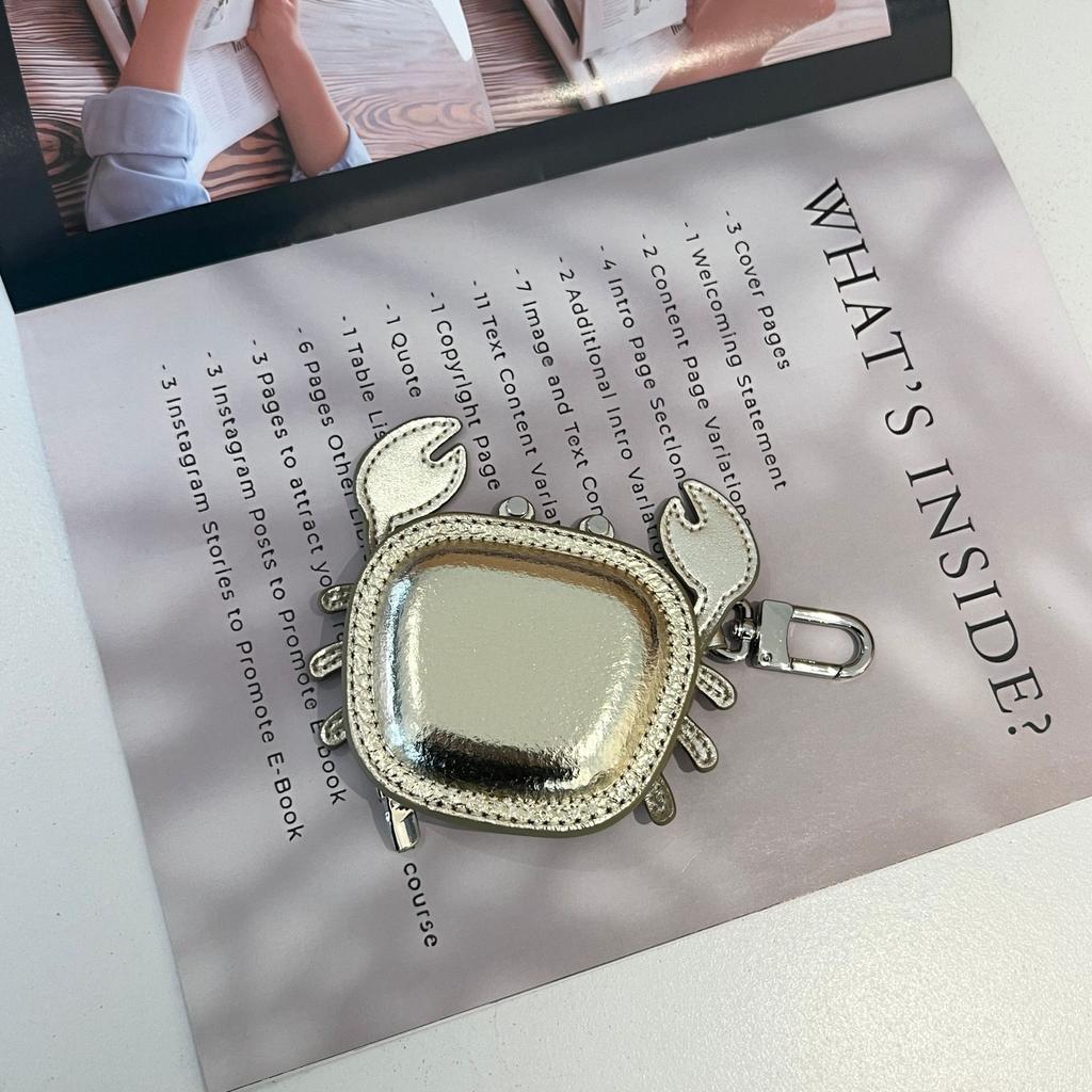 Handmade original crab bag pendant wireless bluetooth headset bag keychain change bag mouth red envelope car hanging