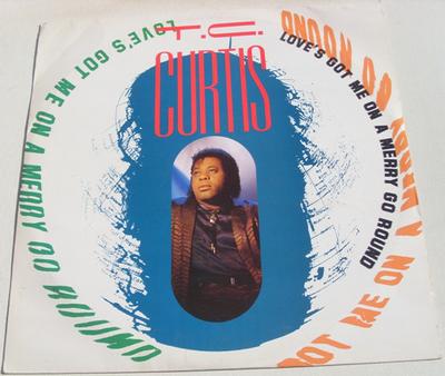 12inch Record T.C. CURTIS - Love's Got Me On A Merry Go Round 12TC011 Hot Melt 1987 UK Dance & Electronica Used