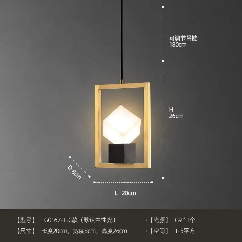 Luxury Gold Lustre Copper Crystal Pendant Lights LED E14 Modern Hanging Lamp Bedside Bedroom Model/Dining Room Kitchen Store Bar