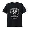 Retro Vintage Butcher Cross Cleaver Funny Quote Print Casual T Shirt Vintage Stylish Soft Homme Top For Everyday Wear