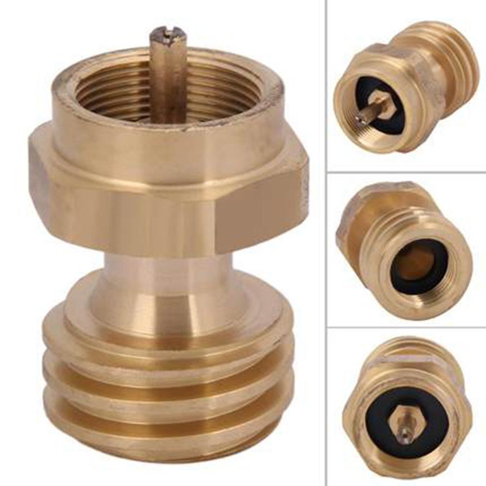 Outdoor Propane Tank Transfer Joint Gas Tank Pressure Reducing Brass Adapter Easy Refill Bbq Grill Safety Gas Cylinder Adapter