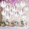 Flower Lantern Purple Wisteria Flower Hanging Decoration Floral Paper Round Lantern for Spring Tea Party Bridal Shower Birthday Decor