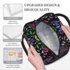 Mexican Floral Folk Pattern Insulated Lunch Bags High Capacity Polish Ethnic Flowers Reusable Thermal Bag Tote Lunch Box