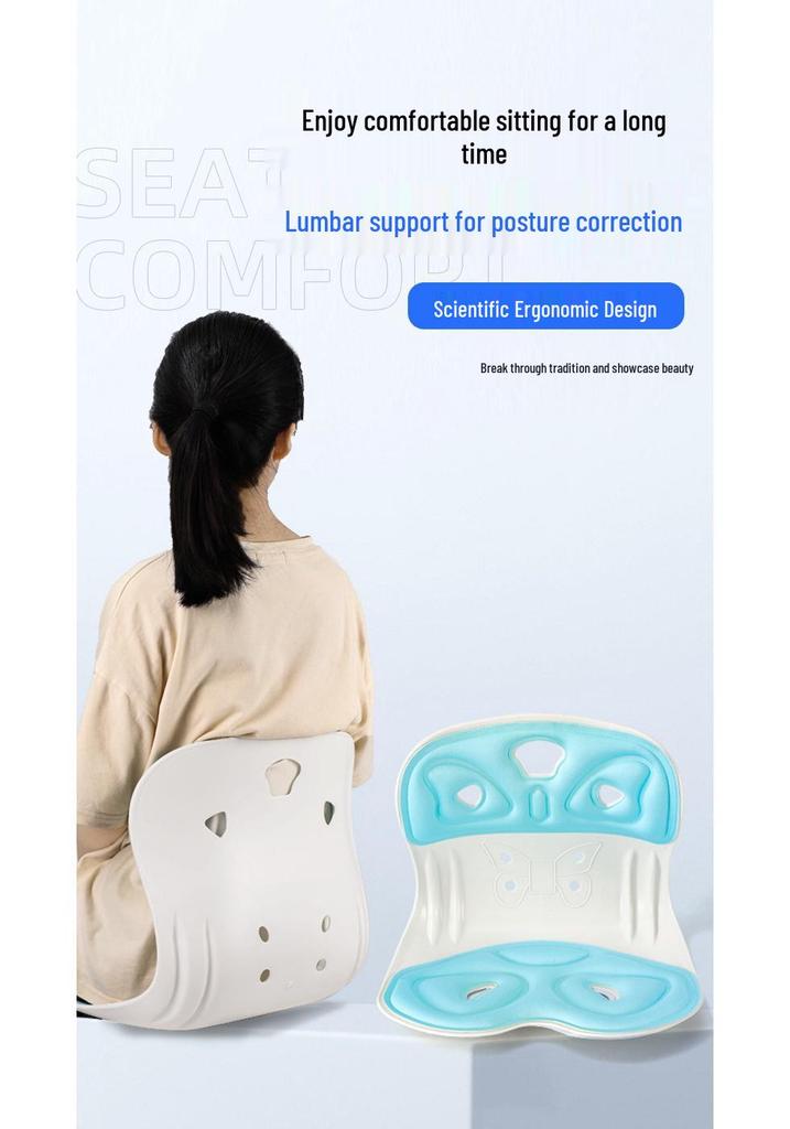 Cross-border Lumbar Support Cushion for Long Sitting, Stress Relief & Posture Correction