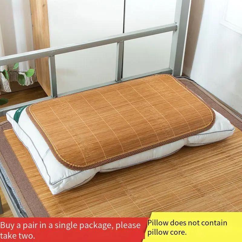 Față de pernă din ratan de bambus natural Răcoroasă de vară Uz casnic Respirabilă Modă Așternuturi Husă de pernă de lux Dormitor Universal Acasă