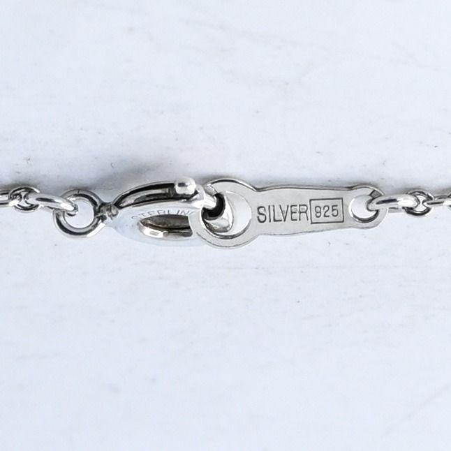 Used [Polished] JUSTIN DAVIS BRIGETTE Necklace 40cm Heart Crown Clear Justin Davis SNJ364 silver925
