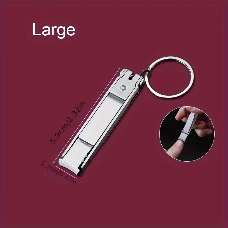 

1 шт. Складной ультратонкий портативный кусачки для ногтей из нержавеющей стали, триммер, ножницы, маникюрный педикюрный инструмент, кусачки для ногтей