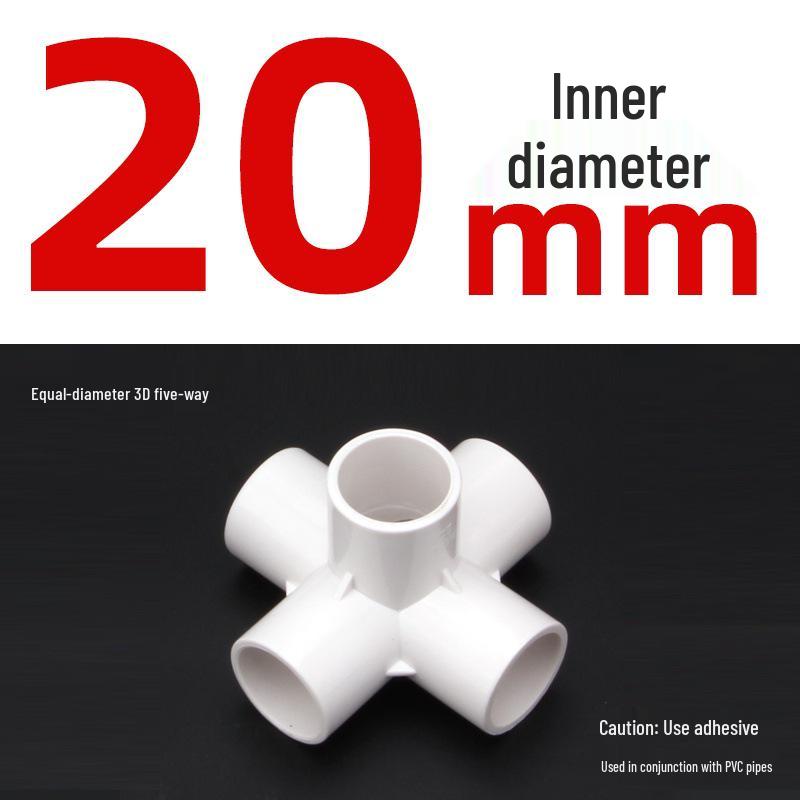 PVC 3-Way Elbow Water Pipe Fittings (20/25/32) - Drainage & Supply Plastic Adapter
