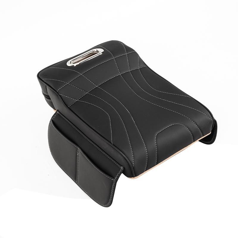 

Center Console Armrest Riser Pad For BYD Shark 6 Leather Organizer Built-in Tissue Holder Side 2 Storage Pockets Car Accessories чёрный