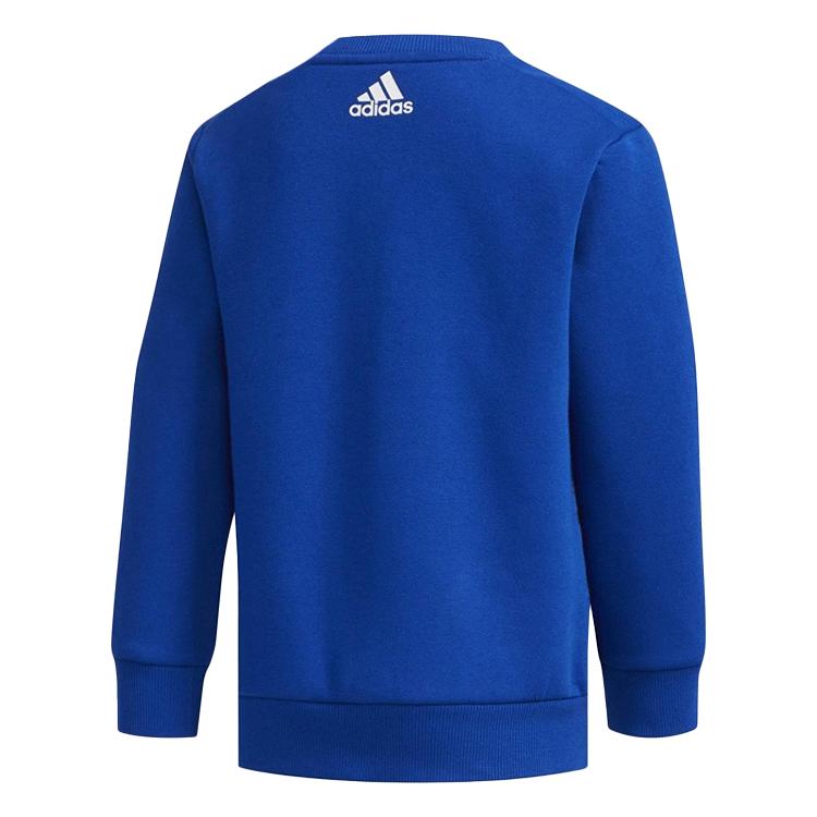 adidas Outdoor Sports Series Warm Comfortable Pullover Fleece Long Sleeve Kids Tops Blue DT2416
