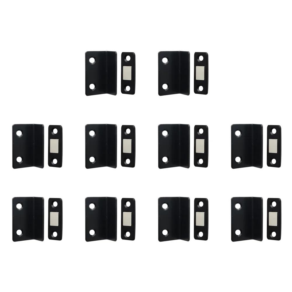 Strong Magnetic Cabinet Catches Punch Free Door Stopper Magnetic L-shaped Hidden Door Closer Home Improvement Furniture Hardware