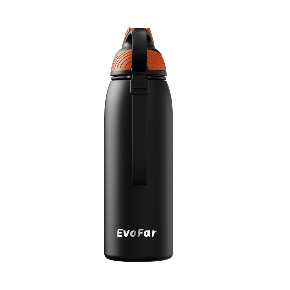 Evofar Thermos bottle Outdoor Sport Stainless Steel Water Bottle 1000ML чёрный