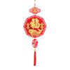 Red Chinese Lucky Character Pendants Flocking Spring Festival Hanging Decoration  Party Supplies