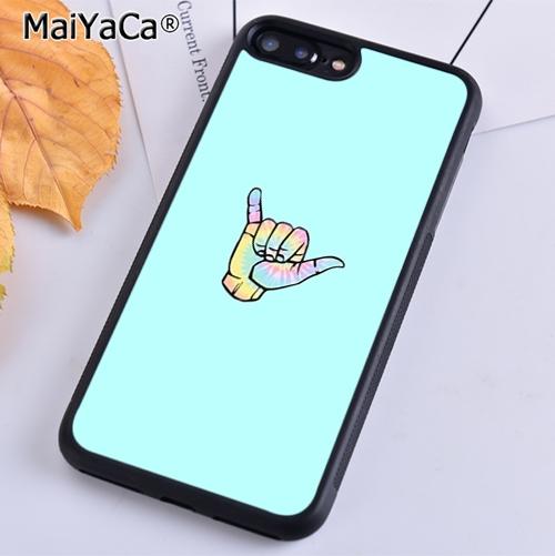

MaiYaCa Surfer Surf Hang Loose Shaka Phone Case For iPhone 17 Air 16 15 14 11 12 13 Pro MAX Plus coque Cover Shell iPhone 11pro max