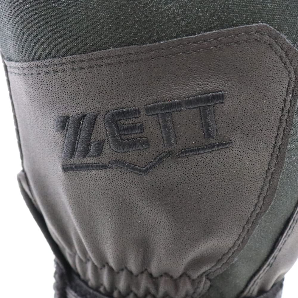 ZETT Batting Gloves for High School Size Medium Students, Hands, Bg613hs, Black, 1900, (24-25cm)