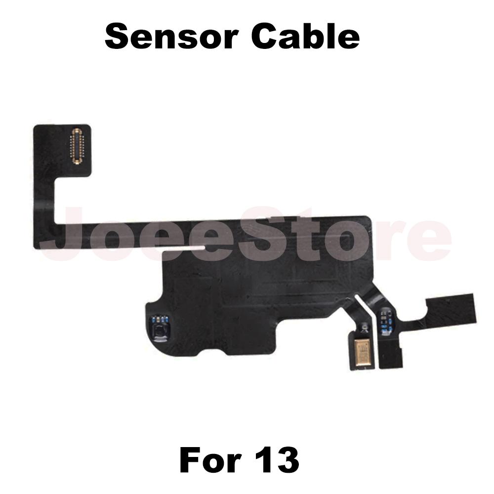 Earpiece Sensor Proximity Flex Cable Light for iPhone 13 Pro Max 14 15 16 Pro Plus Mini Mic Ear Speaker Microphone Repacement 1x For 13