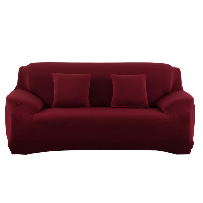 Thick Elastic Sofa Cover Solid Color Slipcover Furniture Protector for Bedroom Office Living Room Home Decor Sofa Cushions