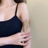 Euro-American Metal Open Armlet Bangle: Trendy Dual-Use Bracelet with Influencer Style