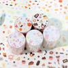 Journal GO 5x200cm Kawaii Simple Doodle Tape Sticker for Journaling Greeting Cards Scrapbooking Journal DIY Cute Mini Stickers