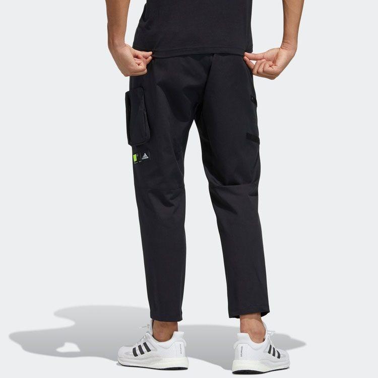 adidas Knitted Sweatpants Men's Black Moderate Slim Fit Pants GP0941