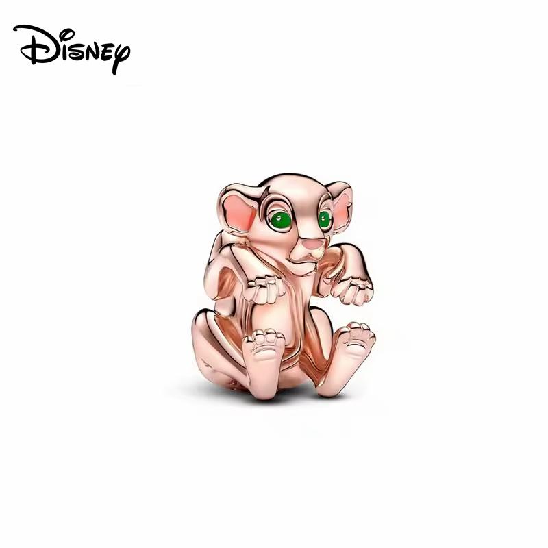 Disney 925 Stříbrné přívěsky Korálky Medvídek Minnie Jahoda Pasuje na 3mm Originální Náramek Náhrdelník Dámské DIY Jemné Šperky Dárky