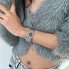 South Korea Niche Ins Love Rhinestone Strap Style Design Bracelet Silver Futuristic Cold Temperament Hand Jewelry