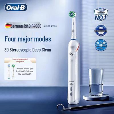 P4000 3D Deep Clean Electric Toothbrush with Smart Pressure Sensor CN Plug (adapter Included)