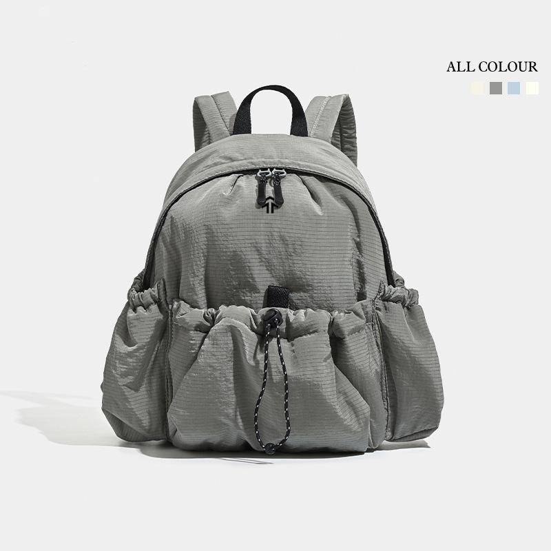 Schoolbag Spring and Summer Backpack Women's Light Work Commuter Sports Bag Mountaineering Bag Folding School Bag Women's Backpack