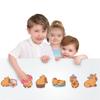 8Sheets Cute Capybara Puzzle Stickers Make-A-Face Assemble Funny Cartoon Decal Assemble Diy Jigsaw Children Boys Toys