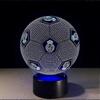 Suitable for 3d Optical Illusion Real Madrid Football Night Light Toy Lamp,remote Control,dimmable,battery Or Usb Powered,7 Colors Change Christmas Bi