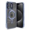 Case For Iphone 15 Pro Magsafe Reinforced Case Blue Case + Glass