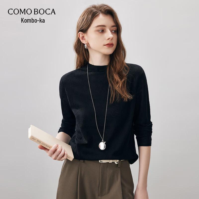 Commomboca Women's 100% Merino Wool Knit Base Layer Sweater