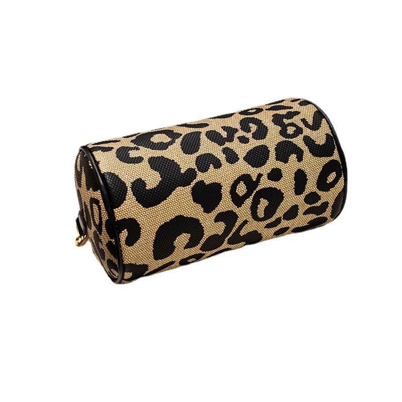 Women's Printed Cylinder Bag Winter New Product Personalized Oblique Span Shoulder Mobile Phone Change Bag