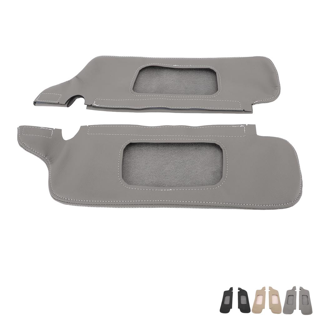 Sun Visor Protector Cover Stylish Look Smoother Texture Sun Visor Cover PU Leather Sporty Look for  1994 To 2004