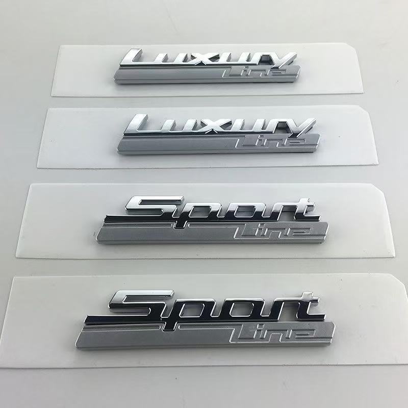 3D Luxury Line Sport Line Fender Emblem for BMW 730 740 750 750Li Side Logo Car Styling Refitting Upgrade Sticker Chrome& Matte AG9