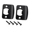 2 Pieces Door Strike Plates Latch Sturdy with Screws for Interior Doors