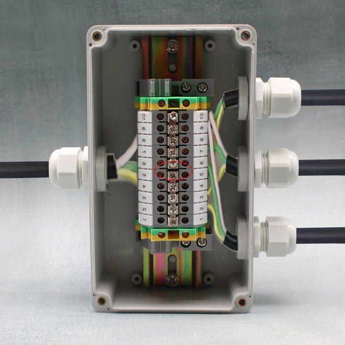 Borne - srjqxh - jxhdzg-1 - ip66 - pvc abs - résistant aux chocs