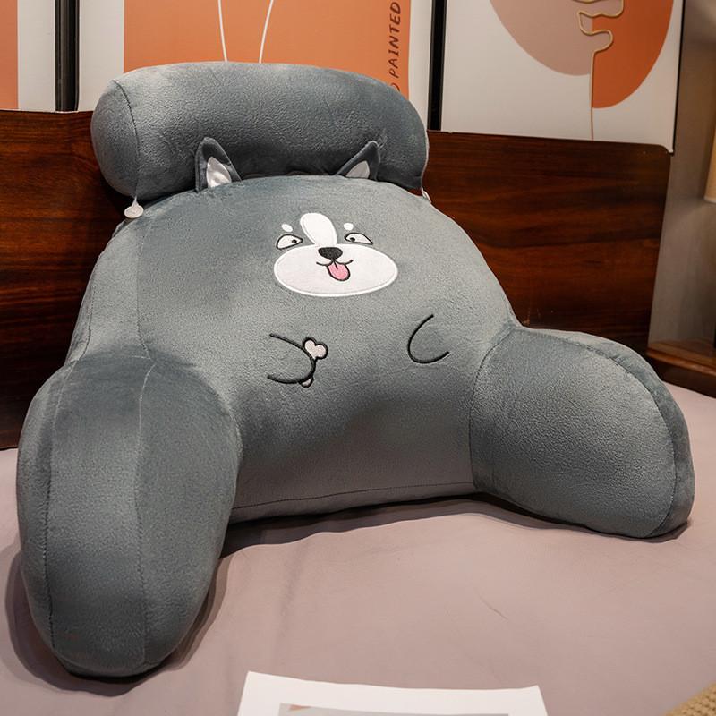 Cartoon Anime Lumbar Pillow With Plush Cover For Bed Couch Support