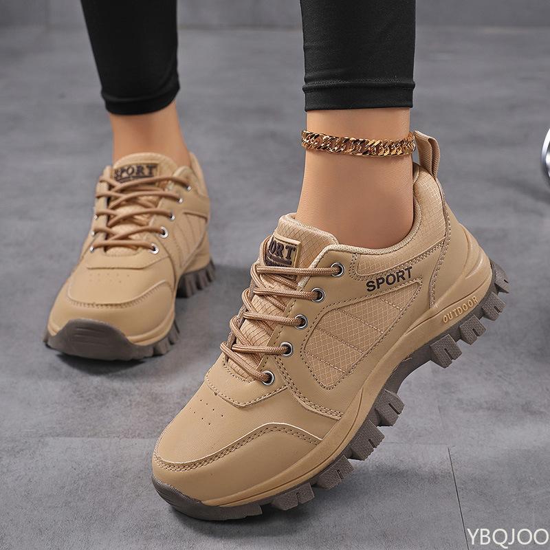 Fashionable Versatile Women's Shoes New Spring Autumn Thick Soled Anti Slip Women's Shoes Casual Comfortable Sports Hiking Shoes