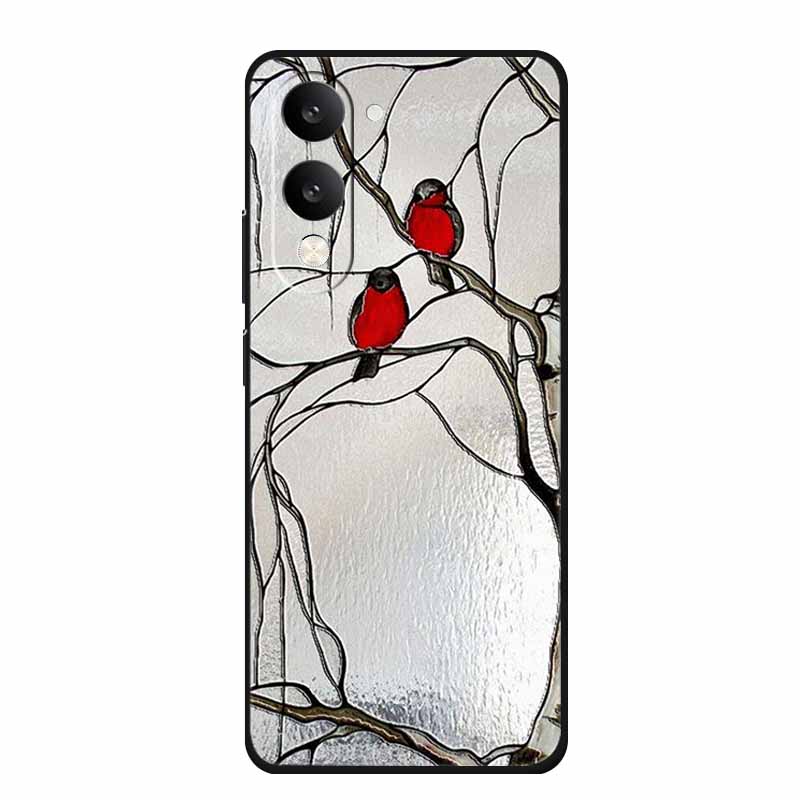 3D Emboss Case For Vivo iQOO Z10 Lite Phone Case Coque Flowers Silicone Soft Back Cover For Vivo Y29S Y29T Y19s GT 5G Case Funda