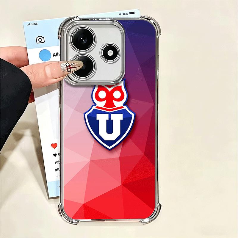Chile U-University Logo Plating Phone Case For Xiaomi Poco X5 X6 X7 X8 Pro Max F8 Ultra F7 M8 M7 M5S Redmi 15C 15 14C 13C 13 X3