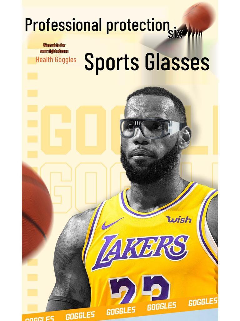 Myopie-freundliche Anti-Beschlag Basketball-Sportbrille - Explosionsgeschützt & Professionell