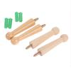 2Pcs Wooden Hook Home Decor Wall Mounted Peg Hanger Coat Shaker Hat Decorative Rack Door Wall Bathroom Kitchen Hanging w/ Screws