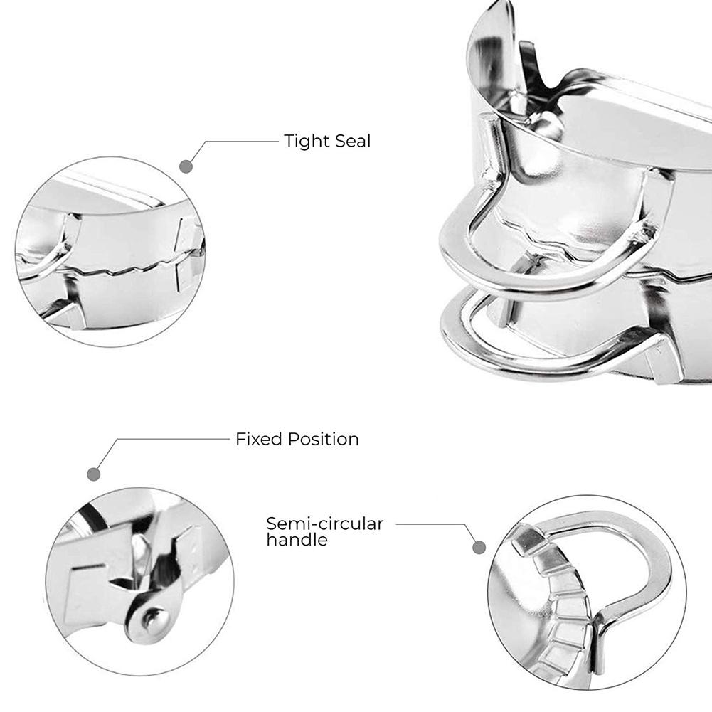 1 Set Rostfritt Stål Dumpling Maker Form Degpress Paj Ravioli Form Verktyg