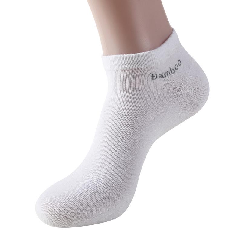 Men's Bamboo Fiber Sweat-Absorbent Short Socks for Spring and Summer