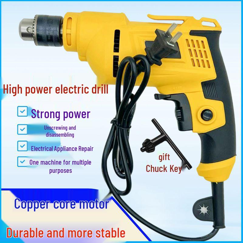 High-Power Multifunctional Electric Drill & Screwdriver for Wall Drilling