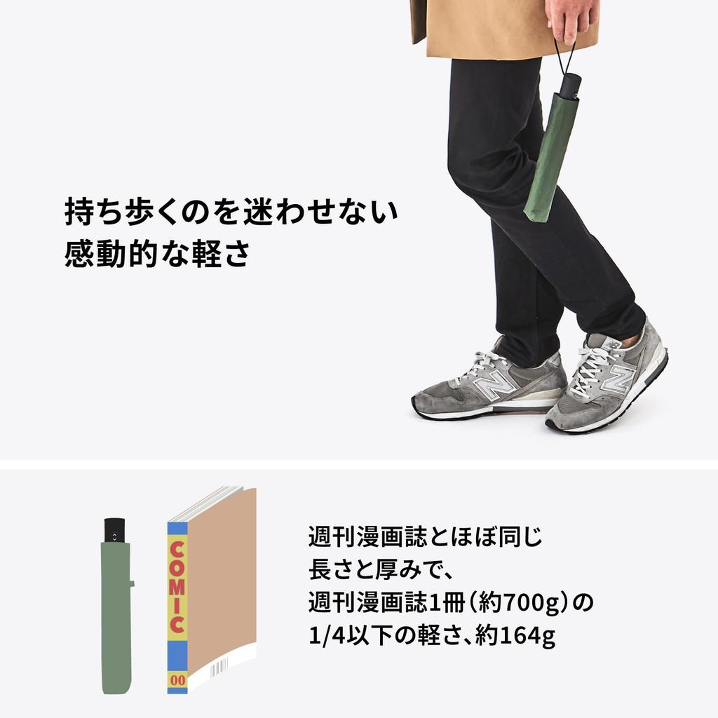 Amvel Folding Automatic Automatic Strong Water Super Water Compact VERYKAL Umbrella, Open/Close Umbrella, One-Touch Umbrella, Open/Close, Repellent,