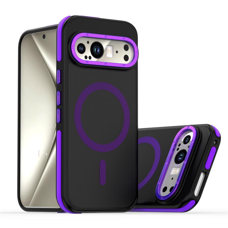 

Dual-Tone Magnetic Skin-Feel Case for Google Pixel 9 Pro - Frosted Finish Google 9pro XL/10pro