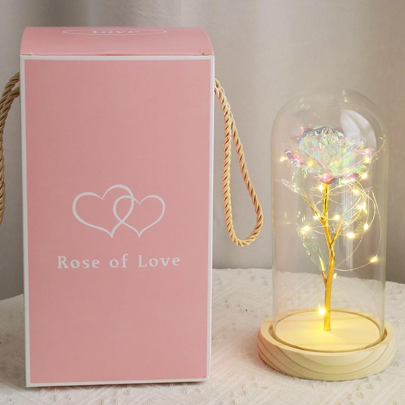 Cadeau de Saint-Valentin: Veilleuse Tulipe Faite à la Main Rubik's Cube - Parfait pour l'Anniversaire de la Petite Amie