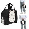 Cute Hamster Drawing Insulated Lunch Bag for Women Kids Portable Food Boxes Thermal Lunch Box Tote